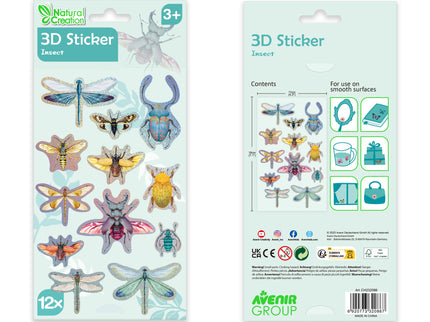 AVENIR 3D kleepsud Putukad