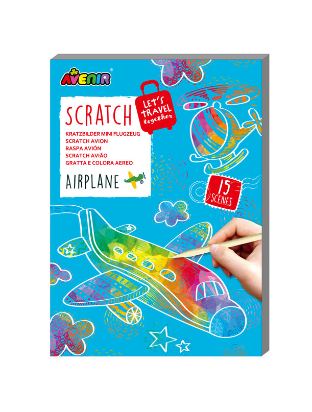 AVENIR Mini kraapimiskomplekt Lennukid