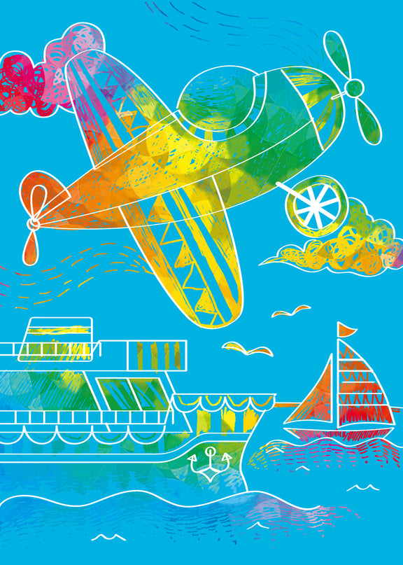 AVENIR Mini kraapimiskomplekt Lennukid