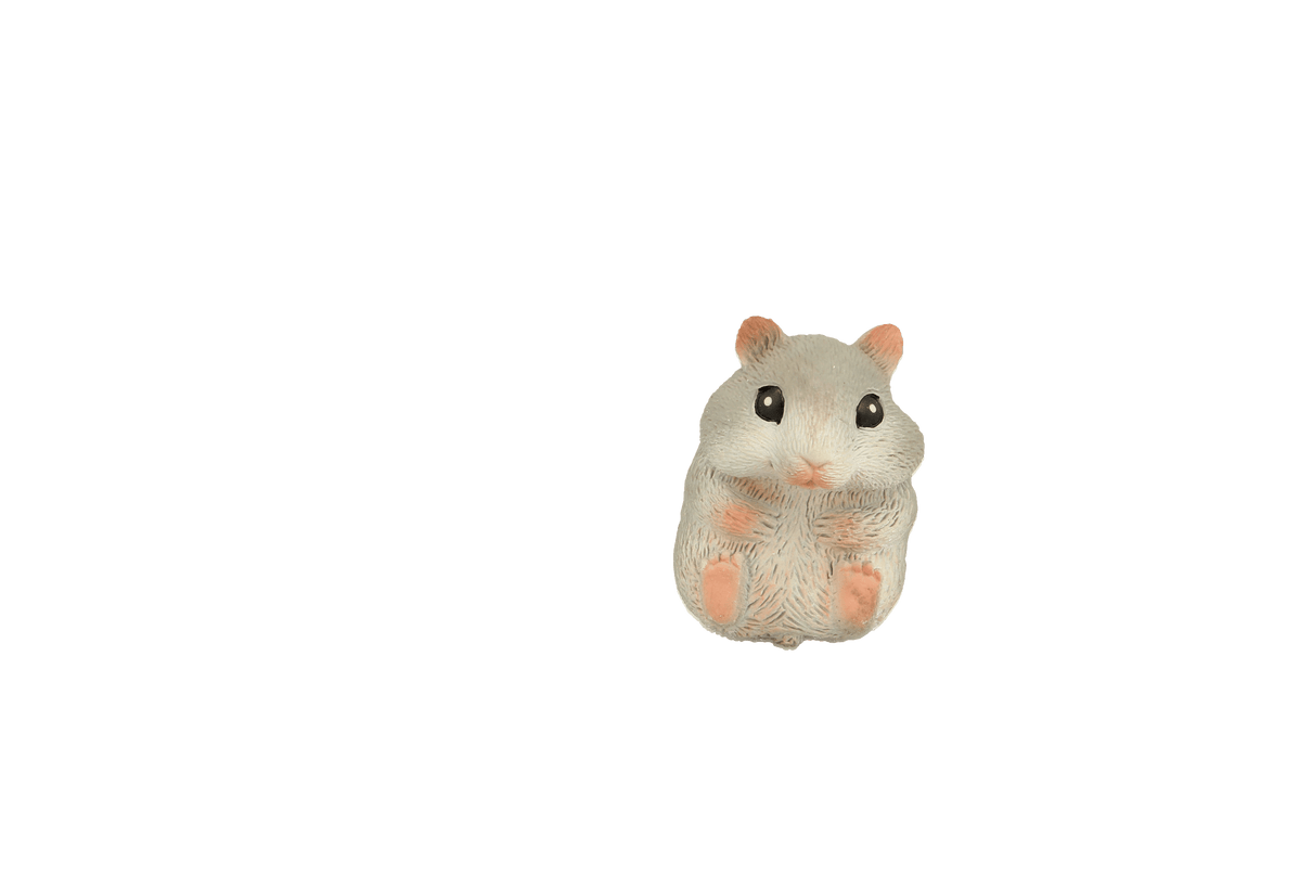Stressimänguasi, pehme hamster, 8 cm