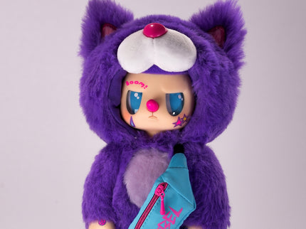 REBEL BEAR pehme mänguasi kotiga, 18 cm