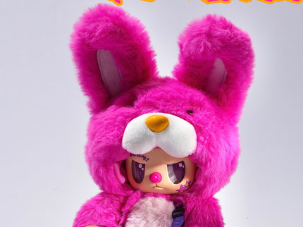 REBEL BEAR pehme mänguasi kotiga, 18 cm
