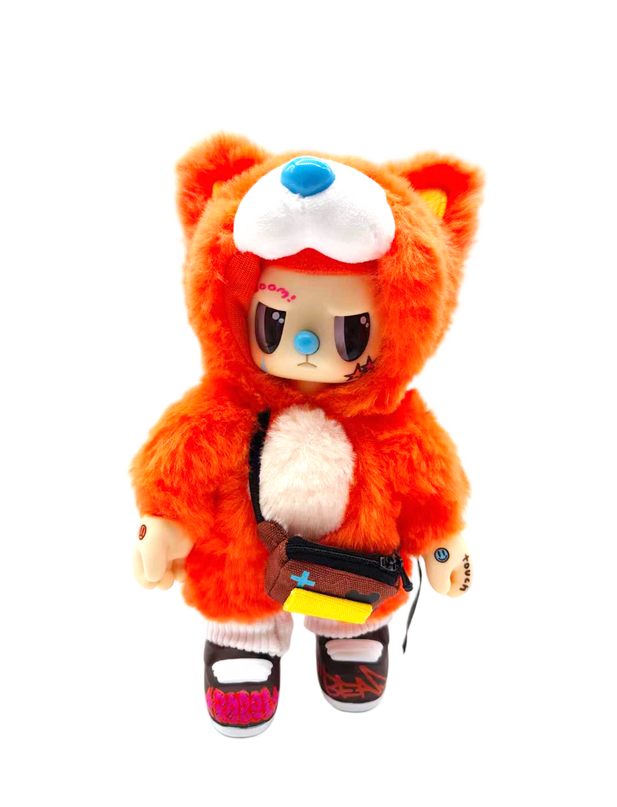 REBEL BEAR pehme mänguasi kotiga, 18 cm