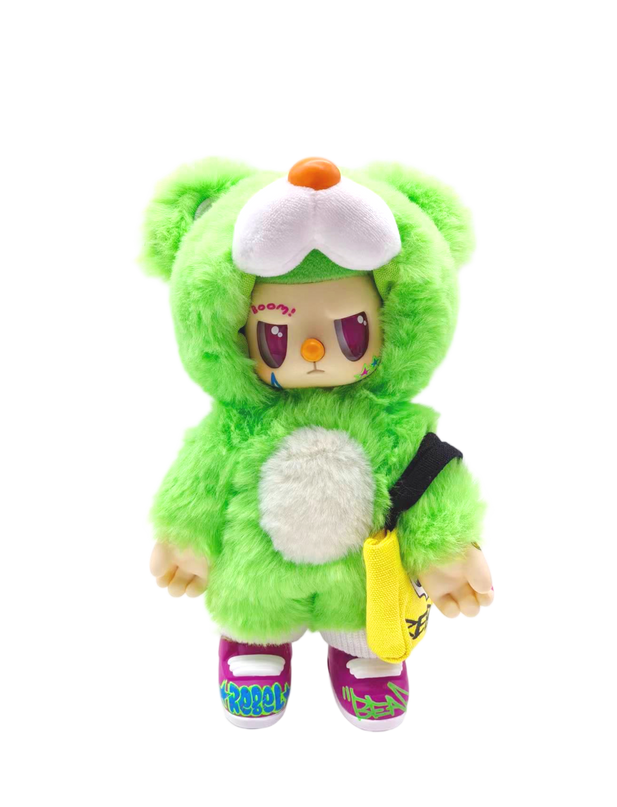 REBEL BEAR pehme mänguasi kotiga, 18 cm
