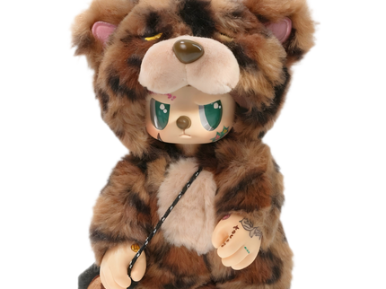 REBEL BEAR pehme mänguasi kotiga, 18 cm