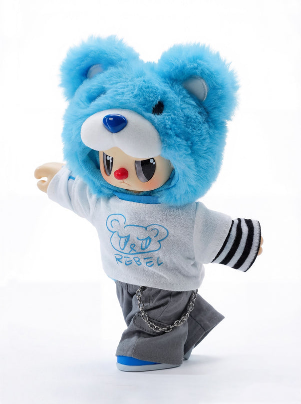 REBEL BEAR pehme mänguasi Street, 18 cm