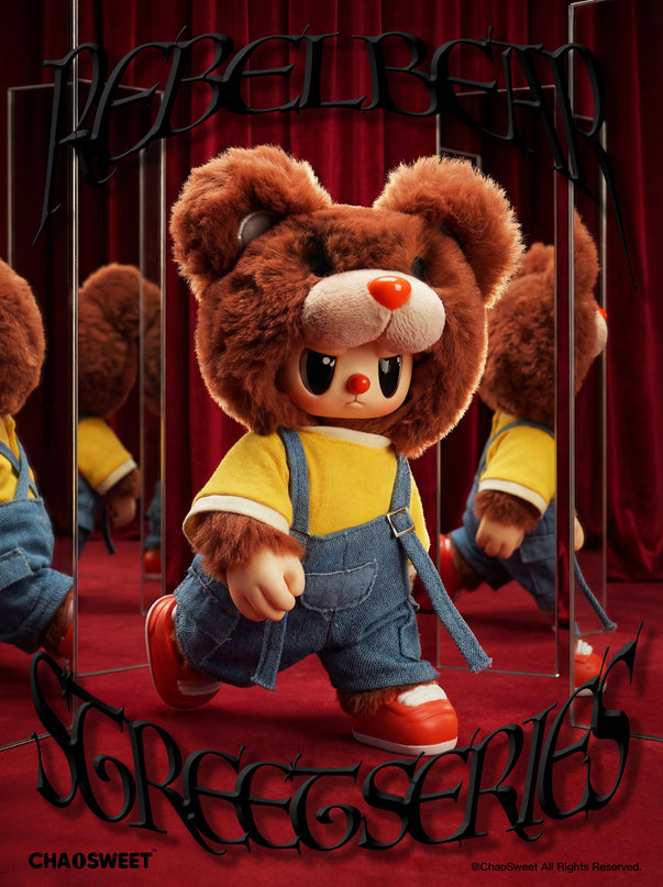 REBEL BEAR pehme mänguasi Street, 18 cm