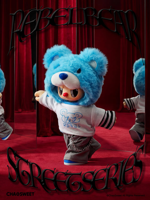 REBEL BEAR pehme mänguasi Street, 18 cm