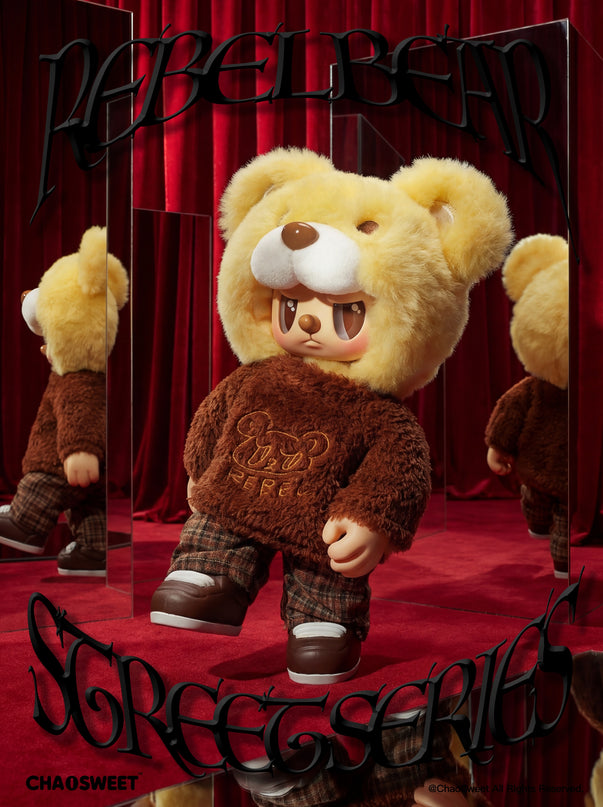REBEL BEAR pehme mänguasi Street, 18 cm