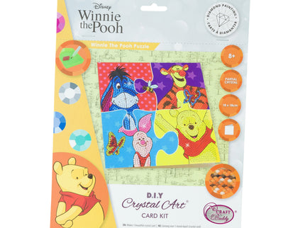 DISNEY Teemantmaal Õnnitluskaart Karupoeg Puhhi pusle