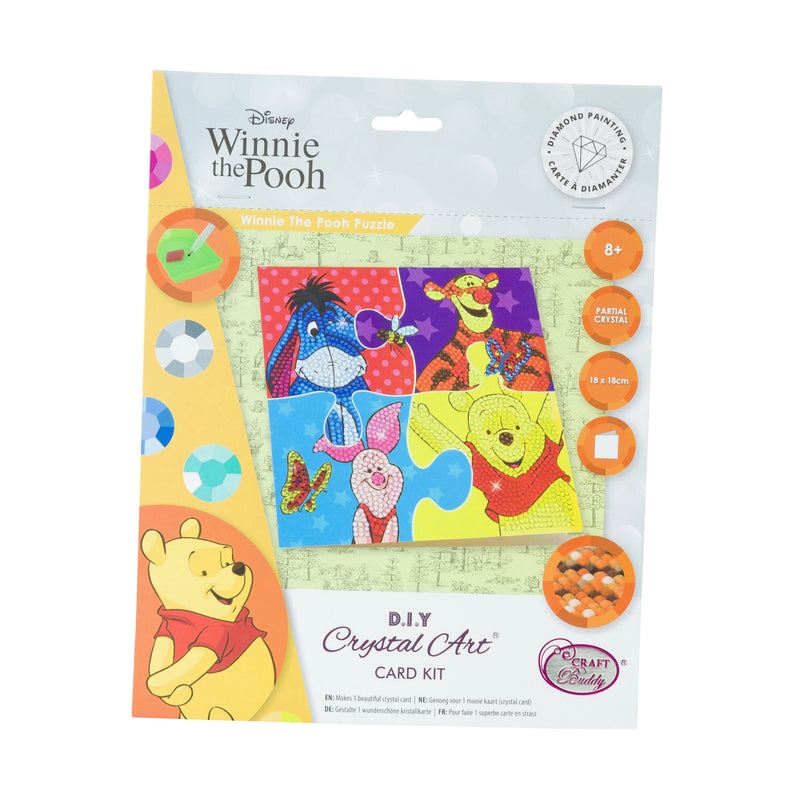 DISNEY Teemantmaal Õnnitluskaart Karupoeg Puhhi pusle