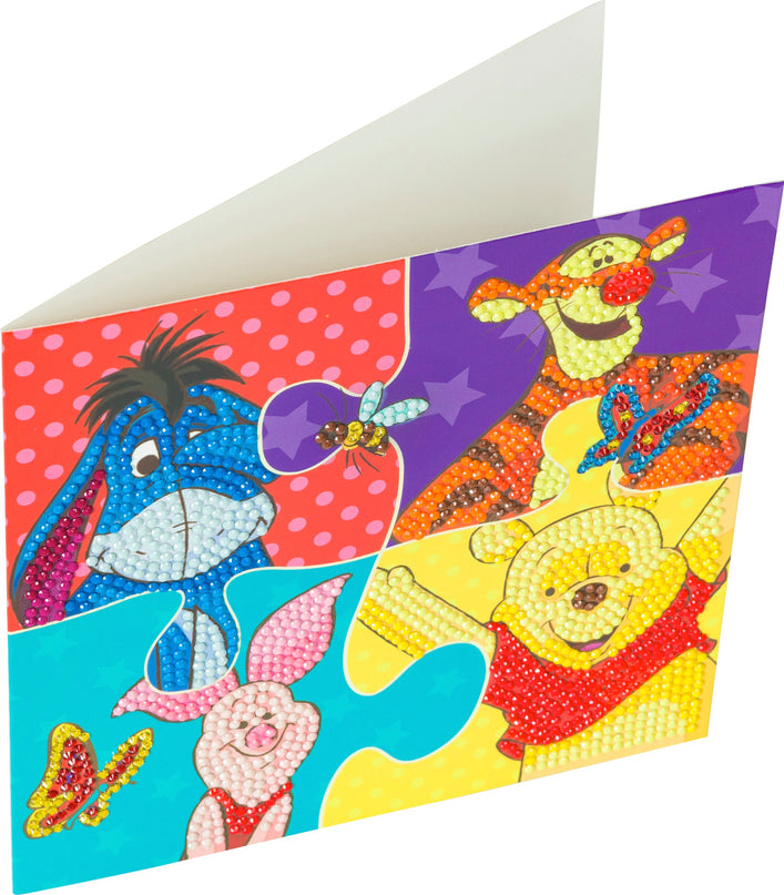 DISNEY Teemantmaal Õnnitluskaart Karupoeg Puhhi pusle