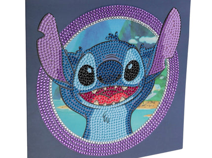 DISNEY STITCH Teemantmaal Õnnitluskaart, 18 x 18 cm