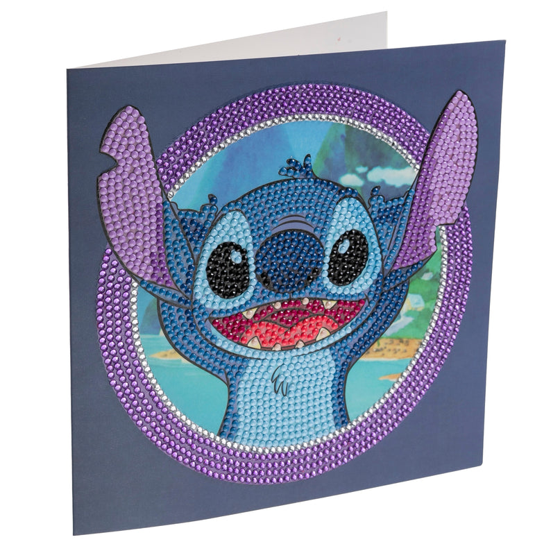 DISNEY STITCH Teemantmaal Õnnitluskaart, 18 x 18 cm