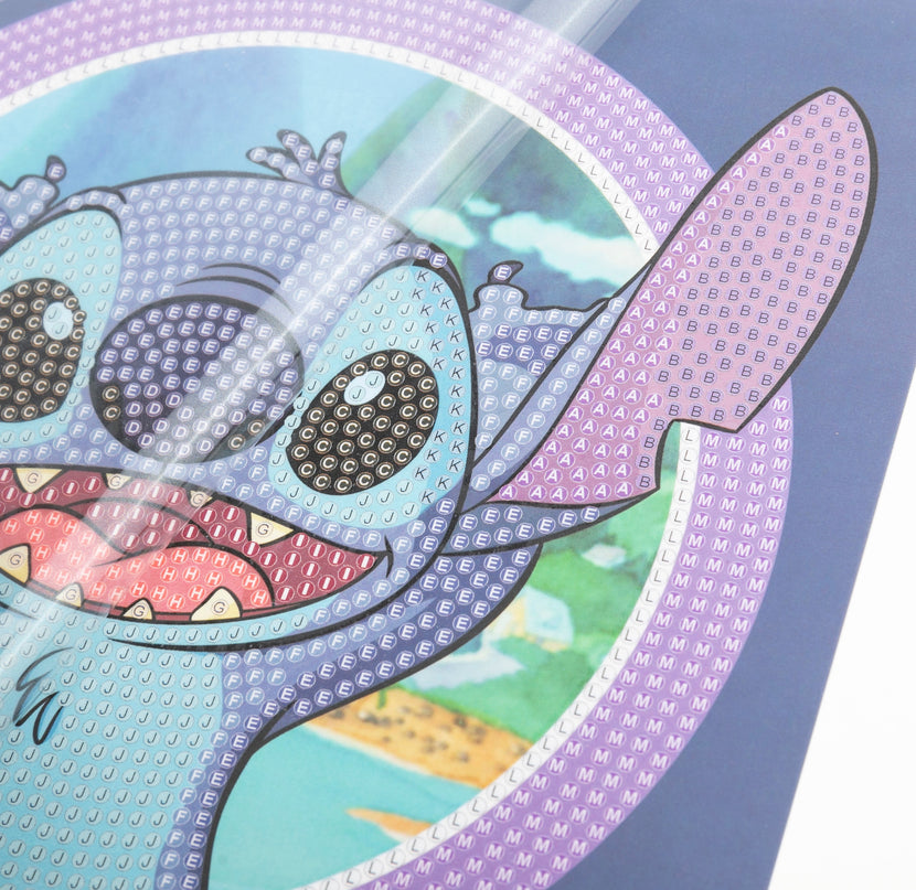 DISNEY STITCH Teemantmaal Õnnitluskaart, 18 x 18 cm