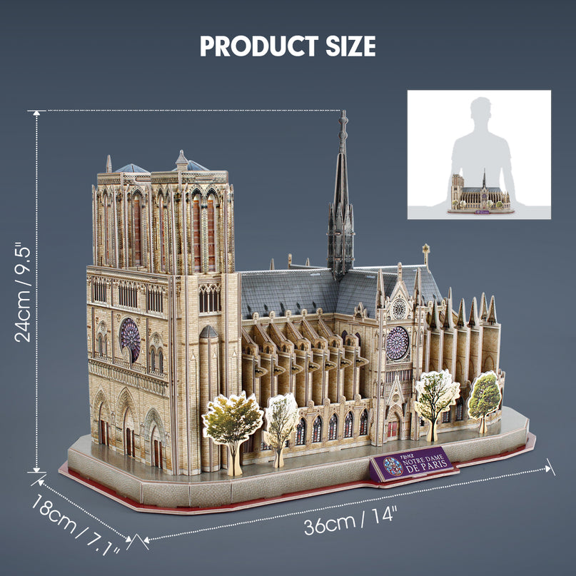 CUBICFUN 3D pusle National Geographic Notre Dame'i katedraalist
