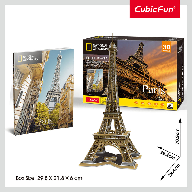 CUBICFUN 3D pusle National Geographic Eiffeli rebenenud