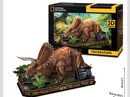 CUBIC FUN National Geographic 3D pusle Tritseratops