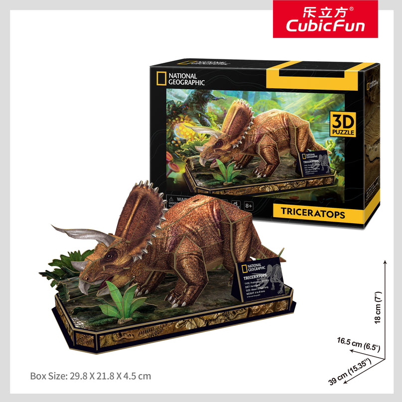 CUBIC FUN National Geographicu 3D pusle Tritseratops