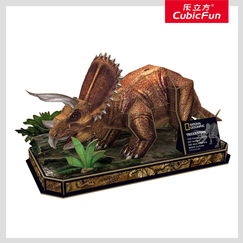 CUBIC FUN National Geographicu 3D pusle Tritseratops