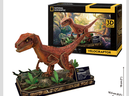 CUBIC FUN National Geographic 3D pusle Velociraptor