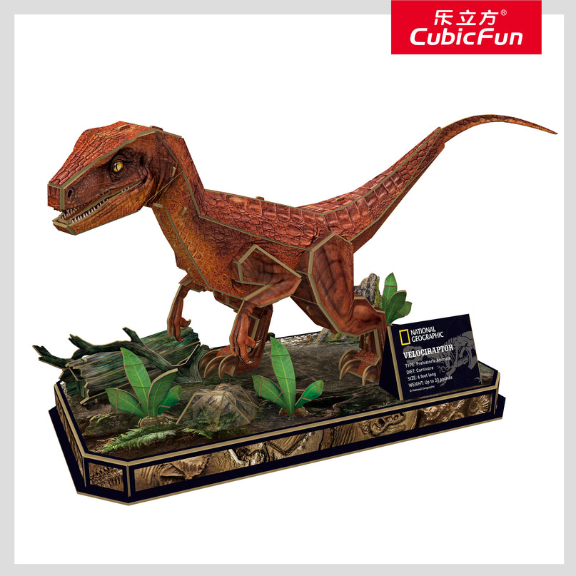 CUBIC FUN National Geographicu 3D pusle Velociraptor