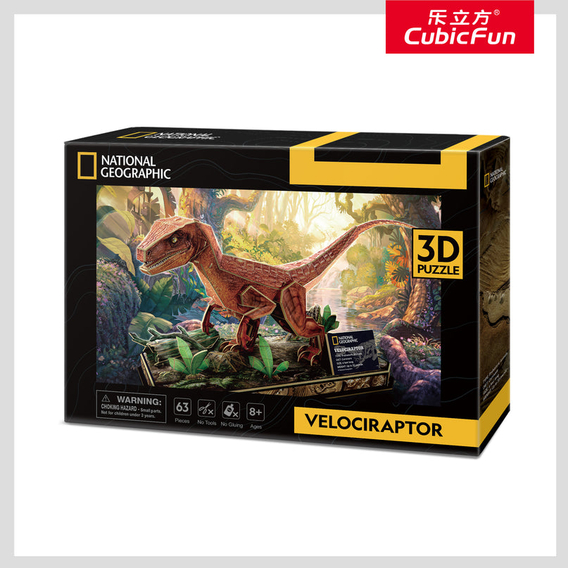 CUBIC FUN National Geographicu 3D pusle Velociraptor
