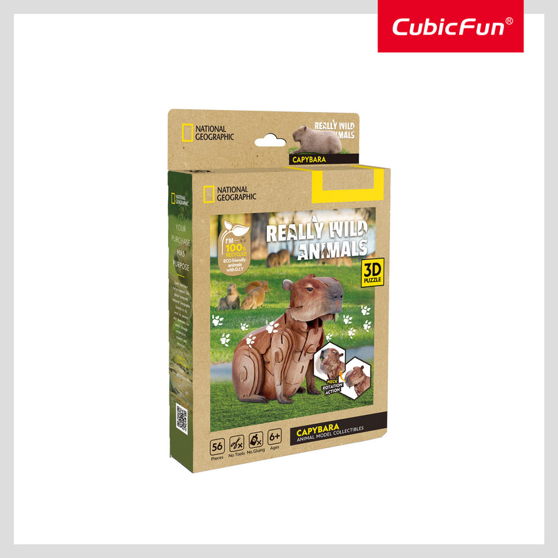 CUBICFUN NATIONAL GEOGRAPHIC 3D pusle kapibaara
