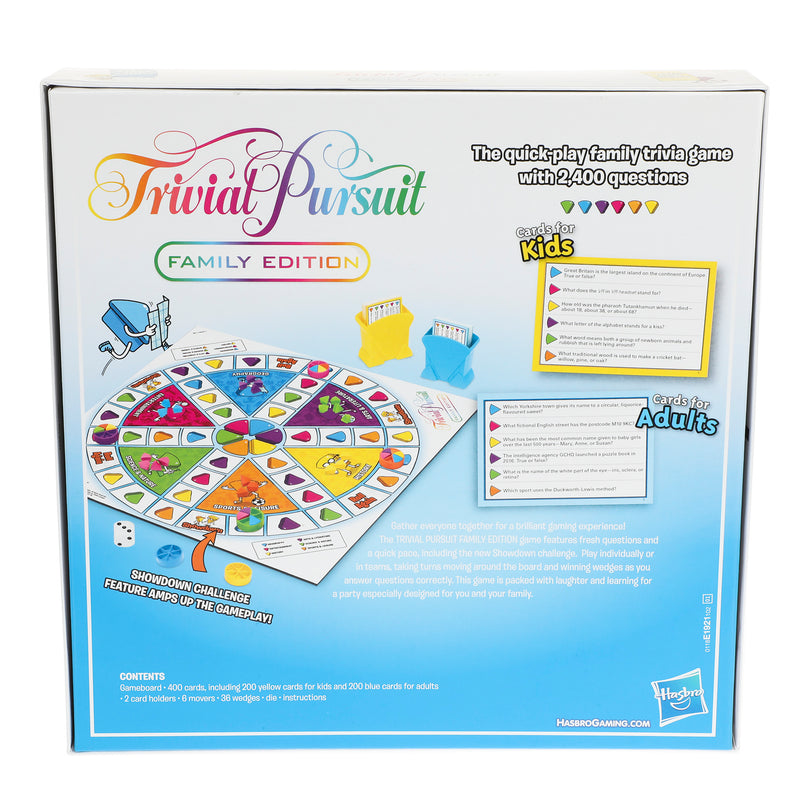 Lauamäng Trivial Pursuit Family Edition (inglise keeles)