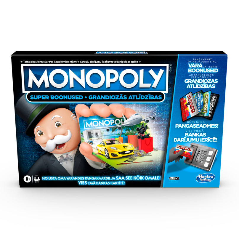 MONOPOLY lauamäng Super Boonused (eestikeelne)