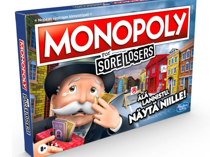 HASBRO MONOPOLY For Sore Losers - FIN only