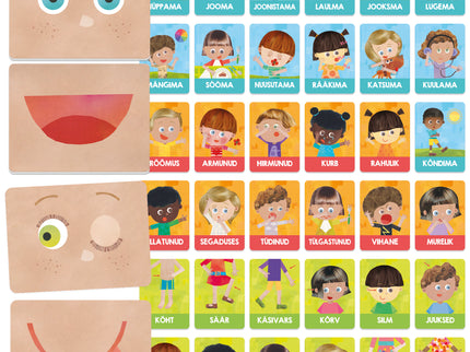 HEADU Montessori mängukaardid emotsioonid ja tegevused (eesti keeles)