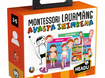 HEADU Montessori lauamäng avasta inimkeha (eesti keeles)