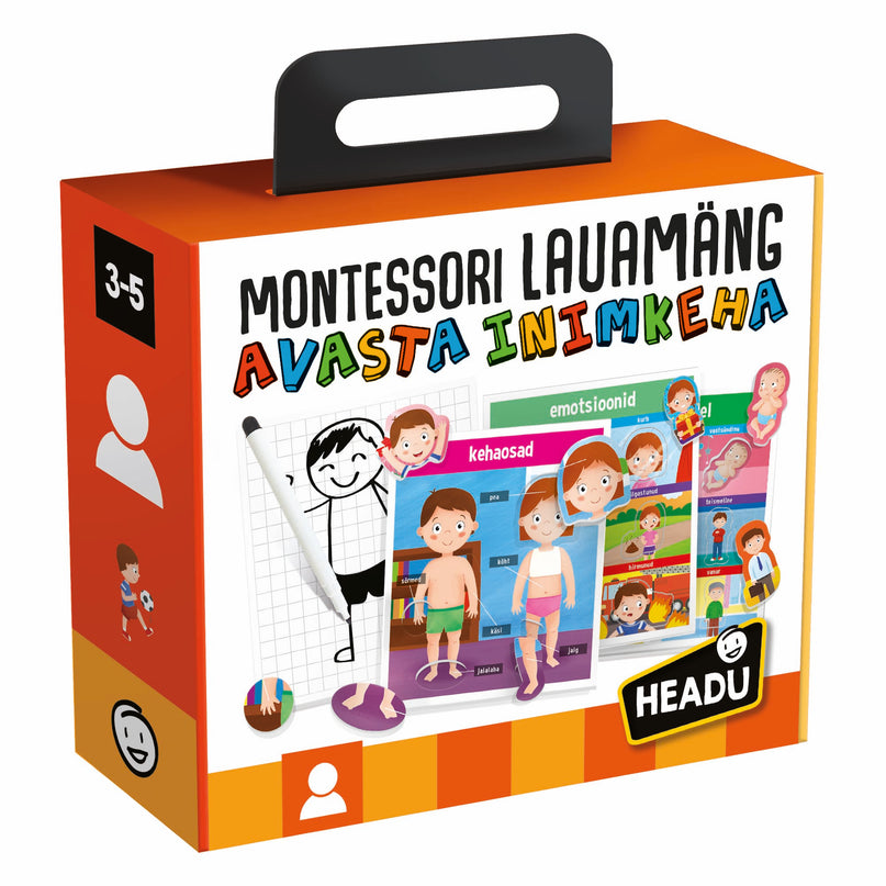 HEADU Montessori lauamäng avasta inimkeha (eesti keeles)
