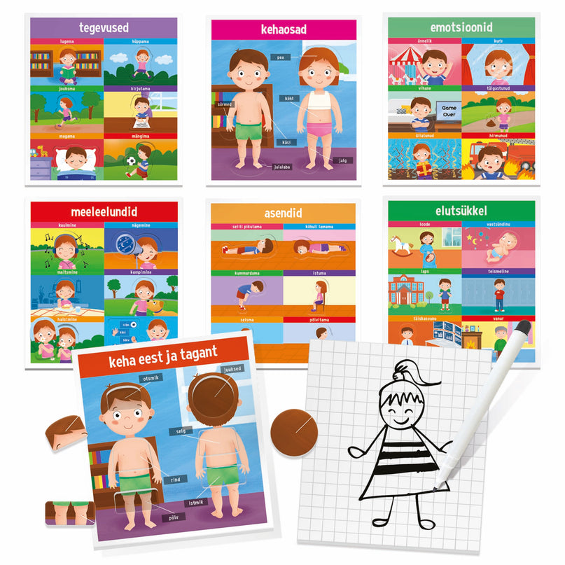 HEADU Montessori lauamäng avasta inimkeha (eesti keeles)