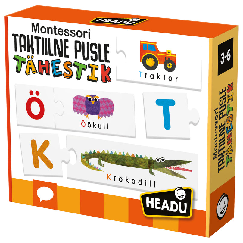 HEADU Montessori taktiilne pusle tähestik (eesti keeles)