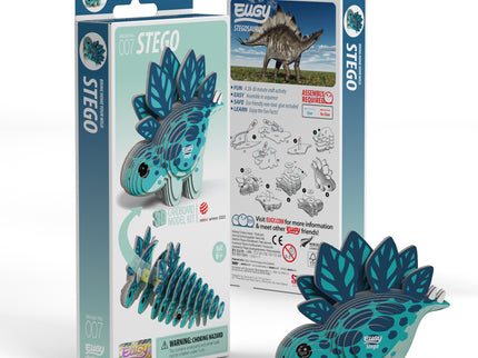 EUGY 3D kokkupandav mudel, Stegosaurus