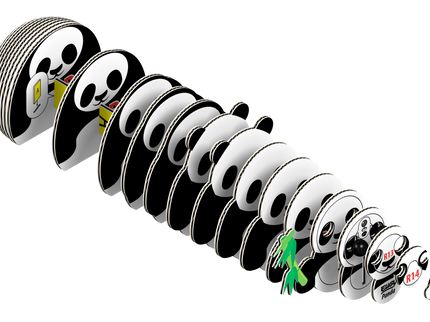 EUGY 3D kokkupandav mudel, Panda
