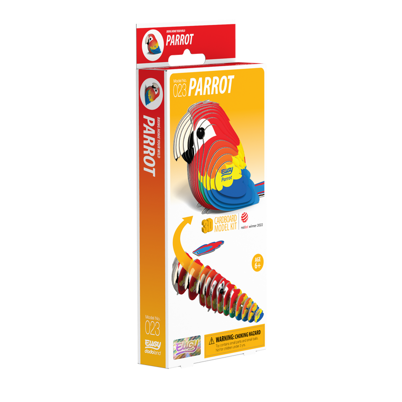 EUGY 3D kokkupandav mudel, Papagoi