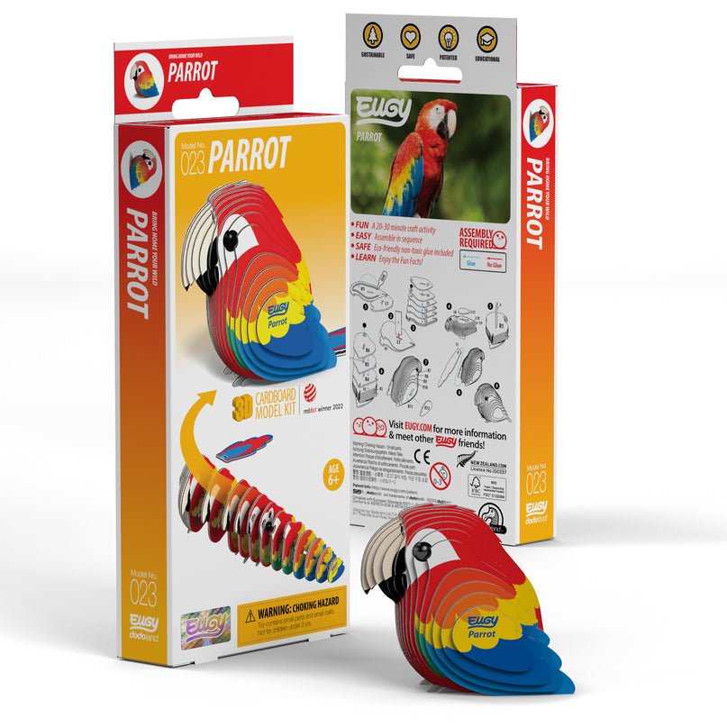EUGY 3D kokkupandav mudel, Papagoi