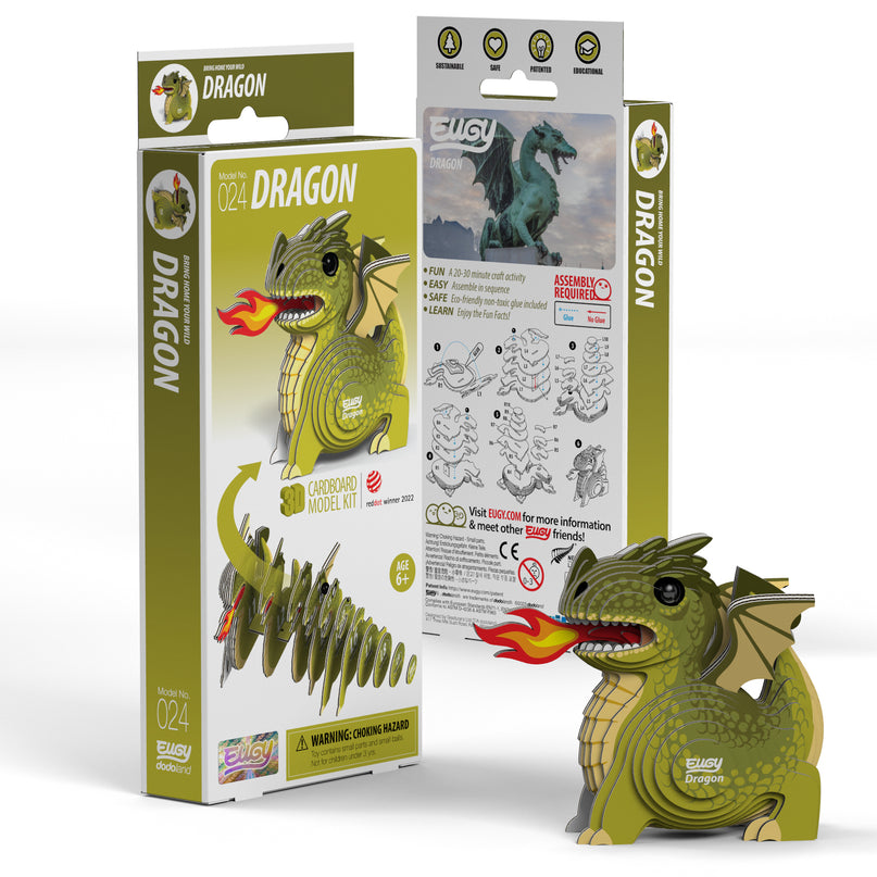 EUGY 3D kokkupandav mudel, Draakon