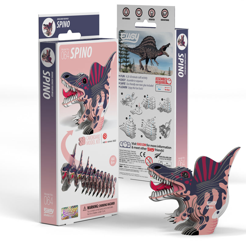 EUGY 3D kokkupandav mudel, Spino