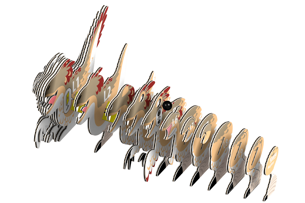 EUGY 3D kokkupandav mudel, Raptor