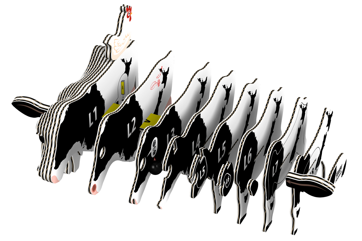 EUGY 3D kokkupandav mudel, Holstein veis