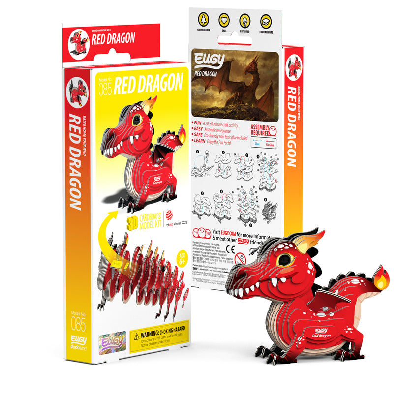 EUGY 3D kokkupandav mudel, Punane draakon