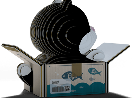 EUGY 3D kokkupandav mudel, Kass Tuxedo