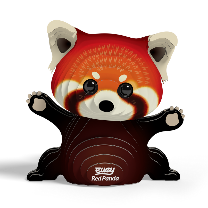 EUGY 3D kokkupandav mudel, Punane panda