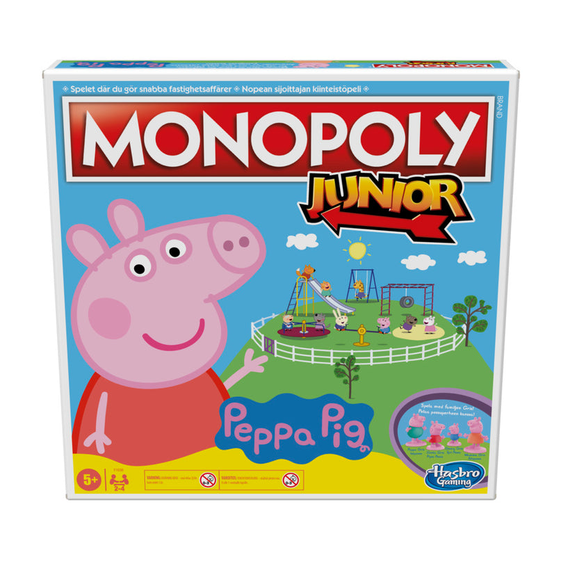 MONOPOLY Board game Junior Peppa Pig (In Finnish and Swedish lang.)