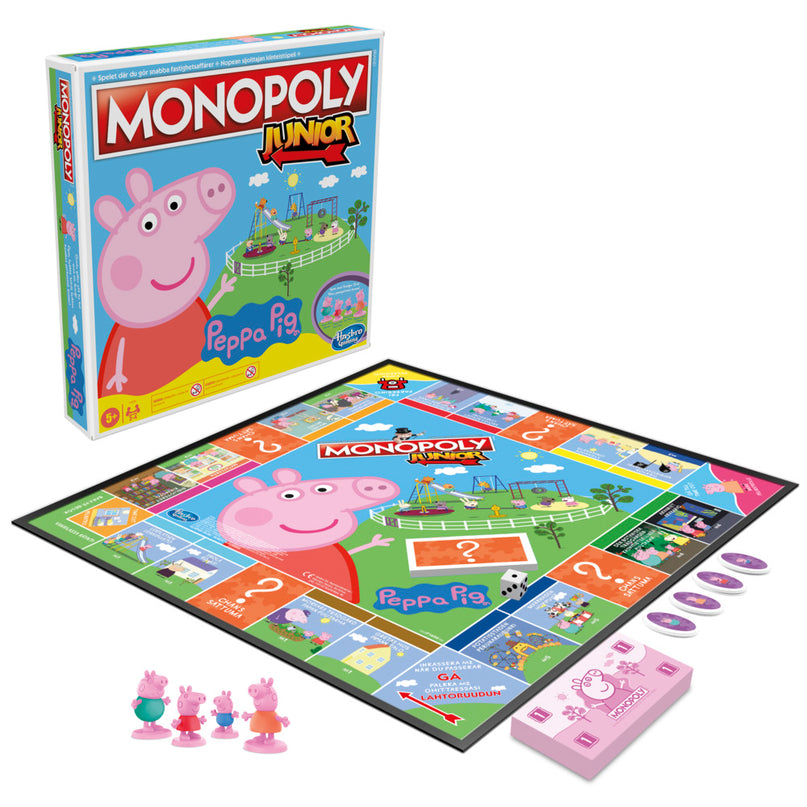 MONOPOLY Board game Junior Peppa Pig (In Finnish and Swedish lang.)