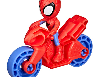 SPIDER-MAN mängukomplekt jalgratas ja figuur 6 cm